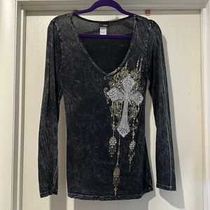 Long sleeve embellished top by Daytrip from Buckle